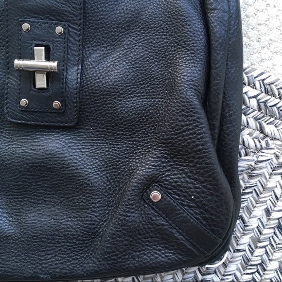 Banana Republic - Black Leather Shoulder Purse - Picture 2 of 4